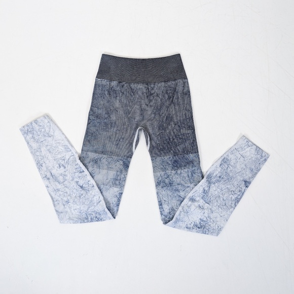 Lululemon Leggings Ombré Long Neutral Pattern Tight Fitted Mid High Rise - Picture 2 of 8